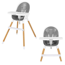 Load image into Gallery viewer, Gymax 4-in-1 Convertible Baby High Chair Infant Feeding Chair w/Adjustable Tray
