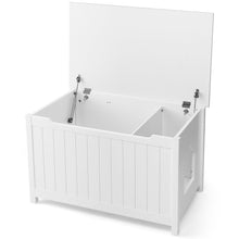 Load image into Gallery viewer, Gymax Wooden Enclosure Cat Litter Box w/ Top Opening Side Table Furniture