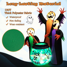Load image into Gallery viewer, Gymax 8' Halloween Inflatable Witch Decor w/ Bright LED Lights & Pumpkin Faces