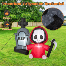 Load image into Gallery viewer, Gymax 5FT Halloween Inflatable Tombstone & Reaper Combo w/ LED & Waterproof Blower