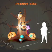 Load image into Gallery viewer, Gymax 6FT Halloween Inflatable Ghost Tree Pumpkins Decor w/ LED & Waterproof Blower