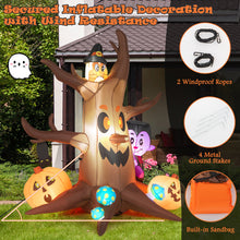 Load image into Gallery viewer, Gymax 6FT Halloween Inflatable Ghost Tree Pumpkins Decor w/ LED & Waterproof Blower