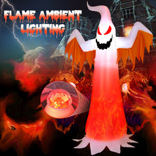 Load image into Gallery viewer, Gymax 6FT Inflatable Halloween Ghost Party Decoration w/ Flame Lights