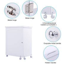 Load image into Gallery viewer, Gymax Swing Craft Table Shelves Storage Folding