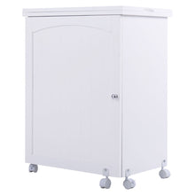 Load image into Gallery viewer, Gymax Swing Craft Table Shelves Storage Folding
