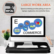 Load image into Gallery viewer, Gymax Adjustable Height Sit/Stand Desk Computer Lift Riser Laptop Work Station Black