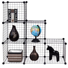 Load image into Gallery viewer, Gymax 6 Cube Grid Wire Organizer Wardrobe Shelves Bookcase DIY