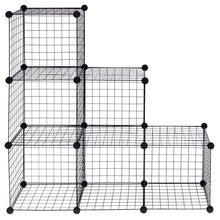 Load image into Gallery viewer, Gymax 6 Cube Grid Wire Organizer Wardrobe Shelves Bookcase DIY