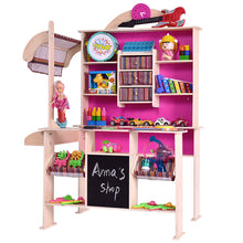 Load image into Gallery viewer, Gymax Wooden Toy Shop Market Shopping Pretend Play Set Toddler Kids Birthday Gift