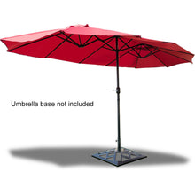 Load image into Gallery viewer, Gymax Outdoor Patio Umbrella 15' Market Umbrella Double-Sided with Crank