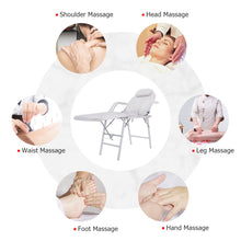 Load image into Gallery viewer, Gymax Tattoo Parlor Spa Salon Facial Bed Beauty Massage Portable White