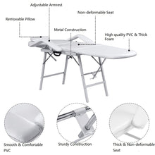 Load image into Gallery viewer, Gymax Tattoo Parlor Spa Salon Facial Bed Beauty Massage Portable White