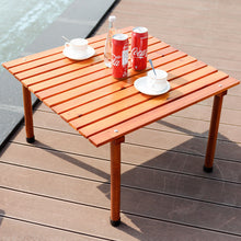 Load image into Gallery viewer, Gymax Folding Wood Roll Up Table Camping Picnic Outdoor