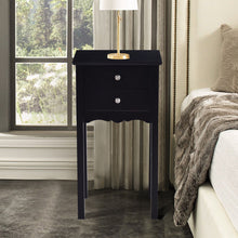 Load image into Gallery viewer, Gymax Side Table End Accent Table Night Stand W/ 2 Drawers Furniture Black