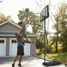 Load image into Gallery viewer, Gymax Height Adjustable Portable Basketball Hoop System Shatterproof Backboard Wheels
