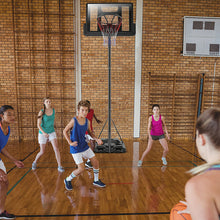 Load image into Gallery viewer, Gymax Height Adjustable Portable Basketball Hoop System Shatterproof Backboard Wheels