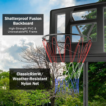 Load image into Gallery viewer, Gymax Height Adjustable Portable Basketball Hoop System Shatterproof Backboard Wheels