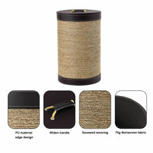 Load image into Gallery viewer, Gymax 5 PCS Round Storage Basket Seaweed Hamper Open Box Laundry Basket Bin Organizer