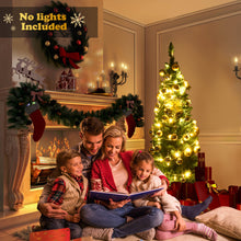 Load image into Gallery viewer, Gymax 6' PVC Artificial Christmas Tree Holiday Decor Slim Pencil Tree Metal Stand
