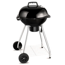 Load image into Gallery viewer, Gymax 18.5-Inch Kettle Charcoal Grill BBQ Outdoor Backyard Cooking with Wheels Black