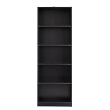 Load image into Gallery viewer, Gymax 5-shelf Bookcase Storage Display Large Adjustabe Open Storage Space Black
