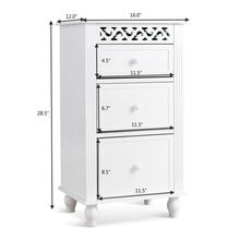 Load image into Gallery viewer, Gymax Bathroom Floor Cabinet Chest Storage Organizer Shelf Wood Kitchen Collection