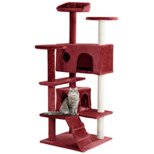 Load image into Gallery viewer, Gymax 52'' Cat Tree Kitten Tower with Scratching Post and Ladder Condo Play House