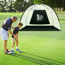 Load image into Gallery viewer, Gymax Portable 10' Golf Practice Set Golf Hitting Net Cage w Target Bag Ball Grass Mat