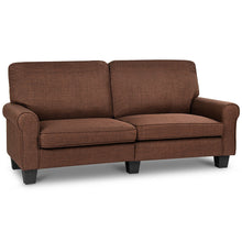 Load image into Gallery viewer, Gymax Sofa Couch Loveseat Fabric Upholstered Curved Armrest Home Living Room Furniture