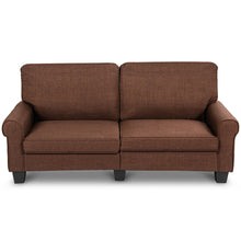 Load image into Gallery viewer, Gymax Sofa Couch Loveseat Fabric Upholstered Curved Armrest Home Living Room Furniture