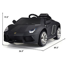 Load image into Gallery viewer, Gymax 12V Lamborghini Aventador Licensed Electric Kids Ride On Car RC w/Lights & Music