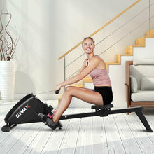 Load image into Gallery viewer, Gymax Foldable Magnetic Rowing Machine Rower w/ 10-Level Tension Resistance System