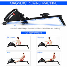 Load image into Gallery viewer, Gymax Foldable Magnetic Rowing Machine Rower w/ 10-Level Tension Resistance System