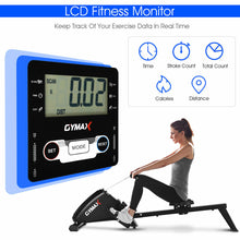 Load image into Gallery viewer, Gymax Foldable Magnetic Rowing Machine Rower w/ 10-Level Tension Resistance System