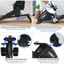 Load image into Gallery viewer, Gymax Foldable Magnetic Rowing Machine Rower w/ 10-Level Tension Resistance System