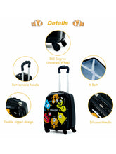 Load image into Gallery viewer, Gymax 2PC Kids Luggage Set Backpack & Rolling Suitcase for School Travel ABS