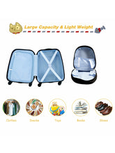 Load image into Gallery viewer, Gymax 2PC Kids Luggage Set Backpack & Rolling Suitcase for School Travel ABS