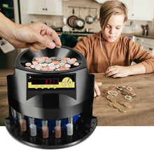 Load image into Gallery viewer, Gymax Electric Auto Coin Sorter Dispenser Counting Batching w/Coin Tubes & LED Display