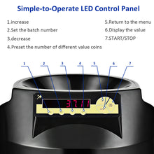 Load image into Gallery viewer, Gymax Electric Auto Coin Sorter Dispenser Counting Batching w/Coin Tubes & LED Display