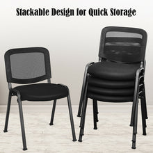 Load image into Gallery viewer, Gymax Set of 5 Conference Chair Mesh Back Office Waiting Room Guest Reception Black