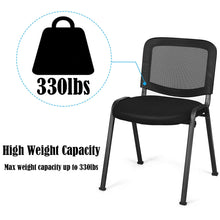 Load image into Gallery viewer, Gymax Set of 5 Conference Chair Mesh Back Office Waiting Room Guest Reception Black