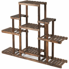 Load image into Gallery viewer, Gymax 6-Tier Flower Wood Stand Plant Display Rack Multifunctional Storage Shelf
