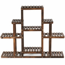 Load image into Gallery viewer, Gymax 6-Tier Flower Wood Stand Plant Display Rack Multifunctional Storage Shelf