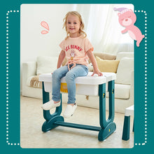Load image into Gallery viewer, Gymax 5 in 1 Kids Activity Table Set w/ Chair Toddler Luggage Building Block Table