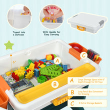 Load image into Gallery viewer, Gymax 5 in 1 Kids Activity Table Set w/ Chair Toddler Luggage Building Block Table