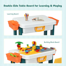 Load image into Gallery viewer, Gymax 5 in 1 Kids Activity Table Set w/ Chair Toddler Luggage Building Block Table