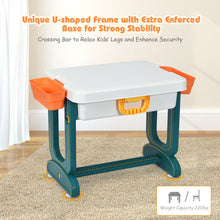 Load image into Gallery viewer, Gymax 5 in 1 Kids Activity Table Set w/ Chair Toddler Luggage Building Block Table