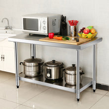 Load image into Gallery viewer, Gymax 24'' x 36'' Stainless Steel Food Prep & Work Table Commercial Kitchen Worktable