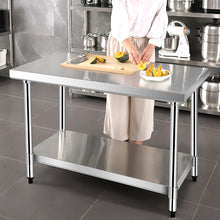 Load image into Gallery viewer, Gymax 24'' x 36'' Stainless Steel Food Prep & Work Table Commercial Kitchen Worktable