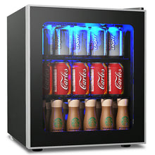 Load image into Gallery viewer, Gymax 60 Can Beverage Refrigerator Beer Wine Soda Drink Cooler Mini Fridge Glass Door